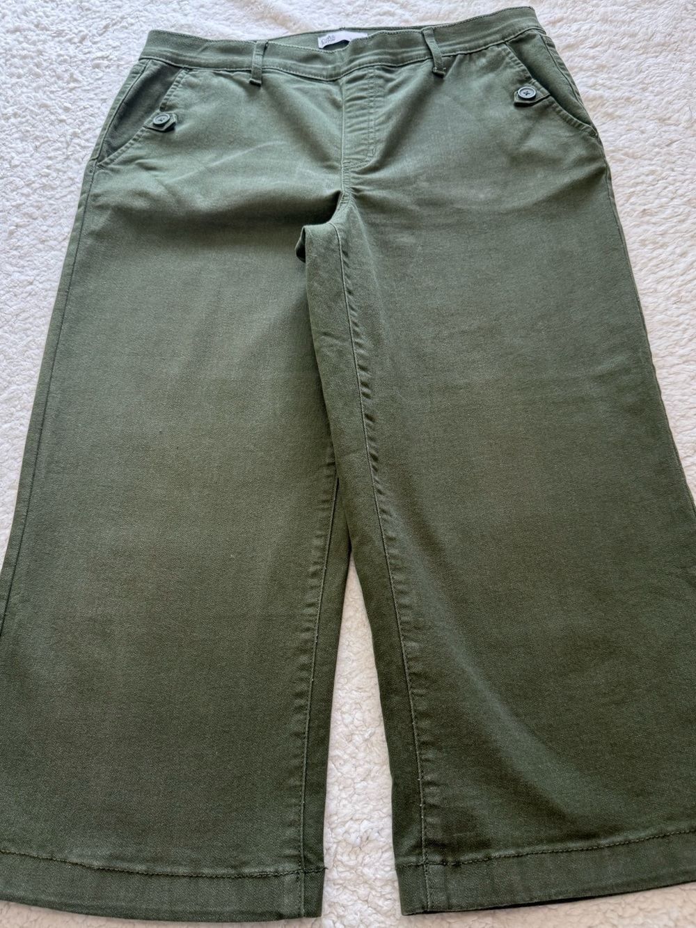 croft & barrow Olive Green Capris